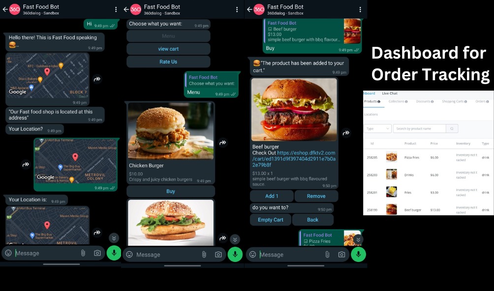 WhatsApp Bot for Fast Food Restaurants