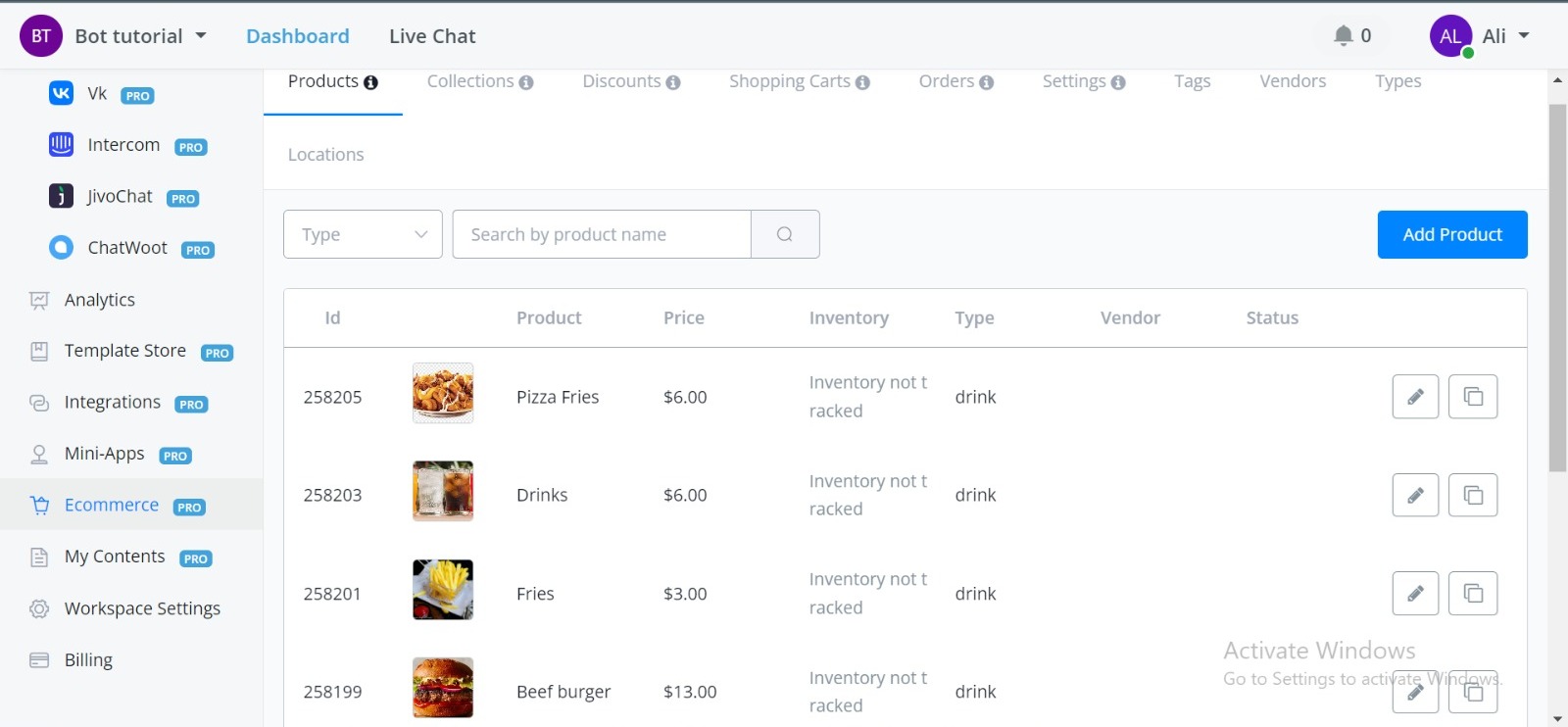 WhatsApp Bot for Fast Food Restaurants gallery