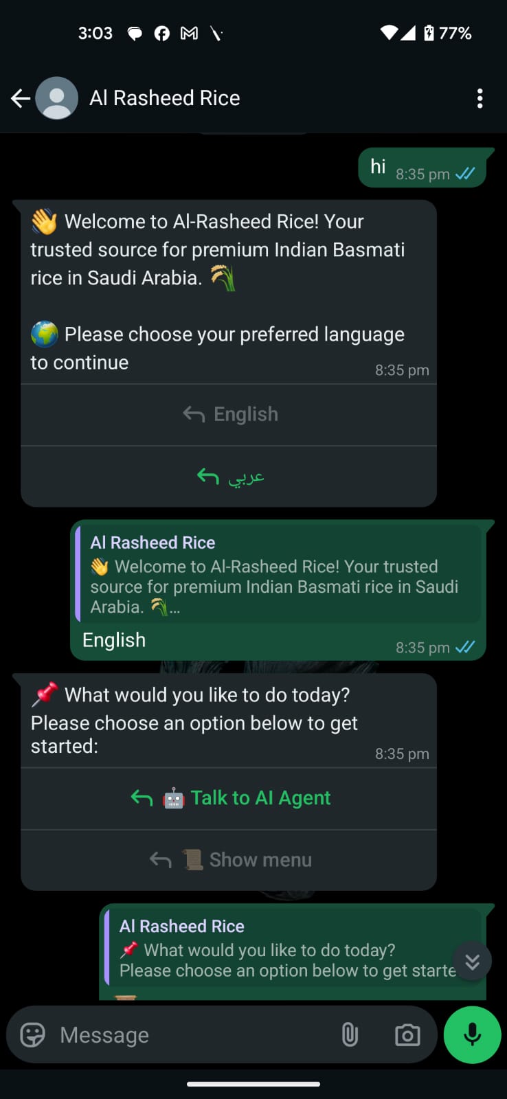 Rice Store WhatsApp Bot